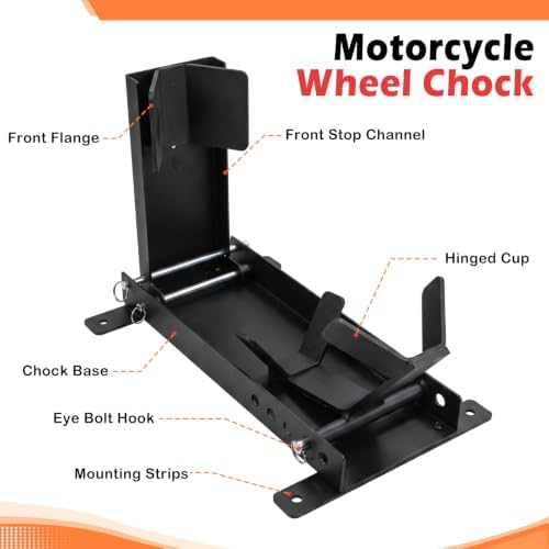 Motorcycle Wheel Chock, Adjustable Front Wheel Stand - Image 6