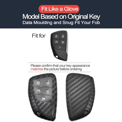 2pcs Compatible with Chevy GMC Key Fob Cover Case Key Chain fit - Image 2