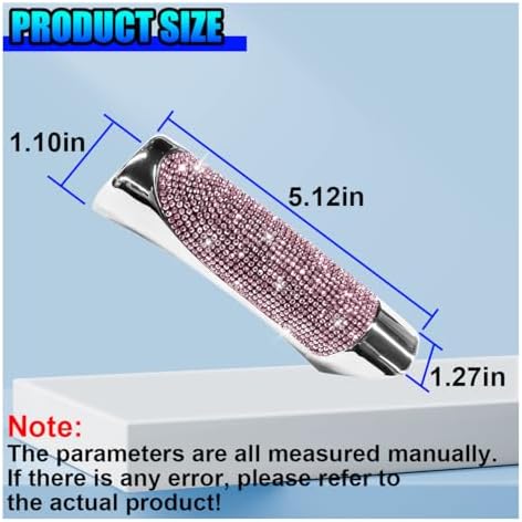 Bling Car Handbrake Cover, ABS Rhinestone Automotive Brake Levers Anti-Scratch - Image 2