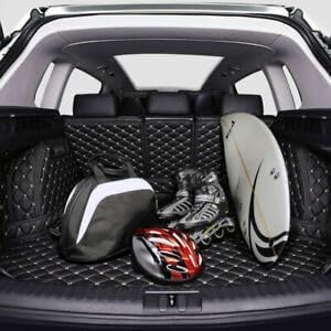 Trunk Mat Cadillac XT6 7 Seat Black w/Black Stitching - Image 6