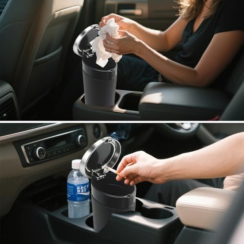 Car Trash Can with Lid, 1 Pack, 90 Trash Bags - Image 7