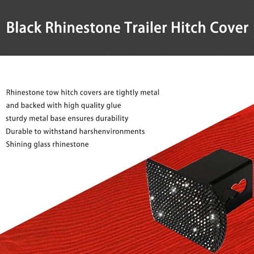 Bling Trailer Hitch Cover with Black - Image 4
