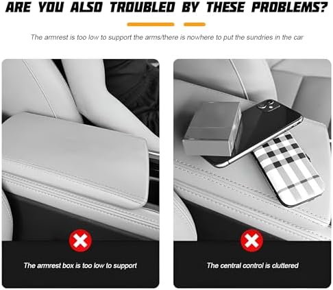 Zpana 4 in 1 Car Center Console Armrest Pillow, Memory Foam, Wine Red - Image 7