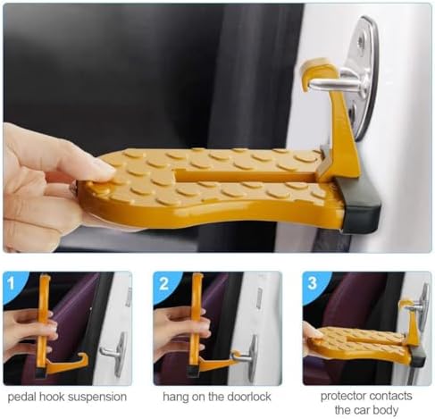 Car Door Step for Easy Roof Access -Multi-Foldable Aluminum Alloy Car Step Hook - Image 5