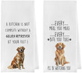 Golden Retriever Dish Towels Set by Geqtt
