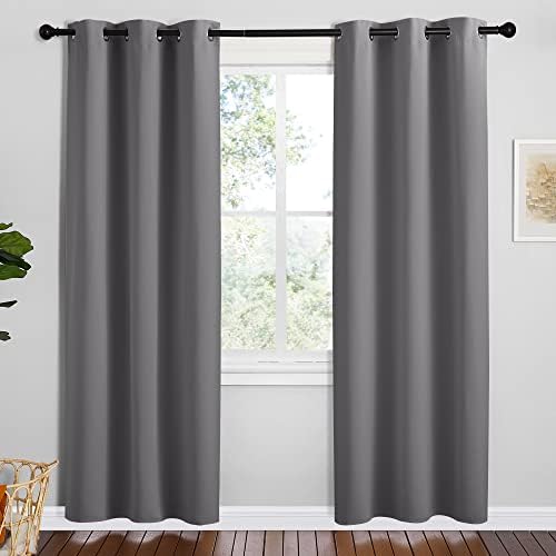 NICETOWN Grey Blackout Grommet Curtains by NICETOWN