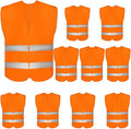 DUSKCOVE 10 Pack High Visibility Safety Vests by DUSKCOVE