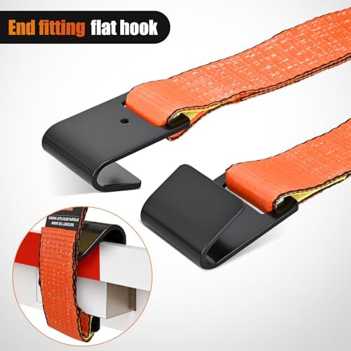 Nilight Flat Hook Ratchet Straps 4 Pack 2 in x 30 Ft - Image 5