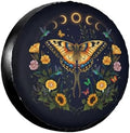 Moth and Sunflower Spare Tire Cover Wheel Protector Universal Fit by Unknown