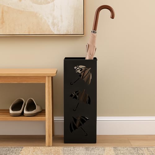 Okllen Metal Umbrella Holder, Square Umbrella Stand Rack - Image 6