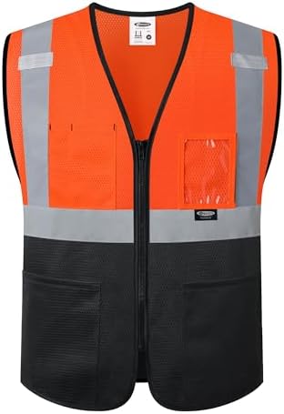JKSafety Safety Vest for men women Hi Vis Vest by JKSafety