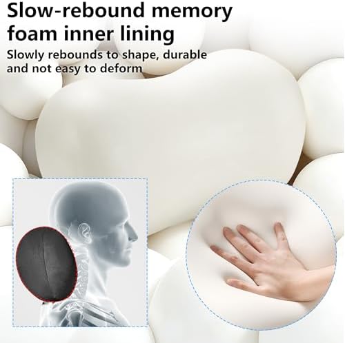 Car Neck Pillow Seat Ergonomic Design Memory Foam, 2 Pack - Image 5