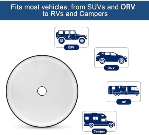 Spare Tire Cover with Backup Camera Hole Fit - Image 4