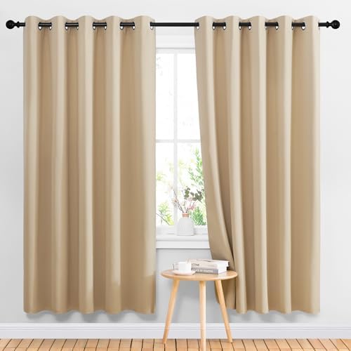 NICETOWN Biscotti Beige Blackout Curtains by NICETOWN