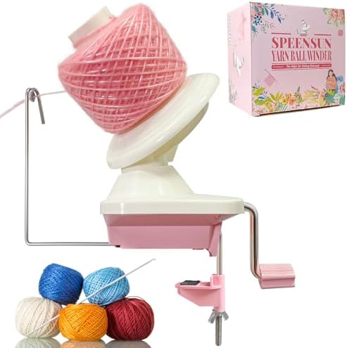 SPEENSUN 3.5 OZ Yarn Ball Winder, Low Noise Spinner by SPEENSUN