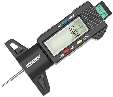 GODESON Tire Tread Depth Gauge, Digital Tire Tread Depth Gauge by GODESON