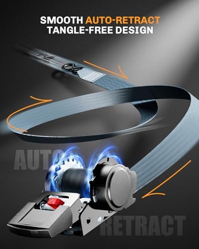 Retractable Ratchet Tie Down Straps - Image 4