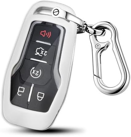 QBUC for Ford Key fob Cover, 4/5 Buttons Smart Key by QBUC