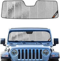 Pigenius Windshield Sun Shade for Jeep Wrangler 2011-2017, Wrangler JK 2018 by Pigenius