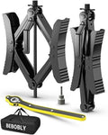 BEBOBLY Camper RV Wheel Chock Stabilizer 2 Sets, Heavy Duty X-Shaped Camper by BEBOBLY