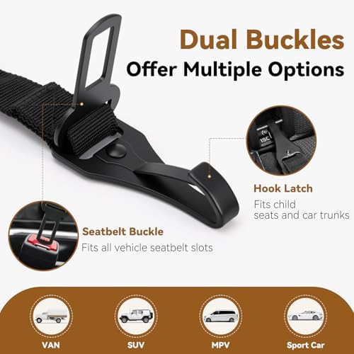 2Pcs Universal Dog Seat Belt for Car, Dog Car Seatbelt - Image 2