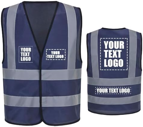 AYKRM 12 colour High visibility viz vest hi vis viz reflective work by AYKRM
