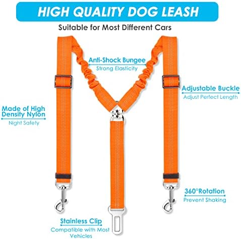 SlowTon Double Dog Seat Belt for Car - Image 3