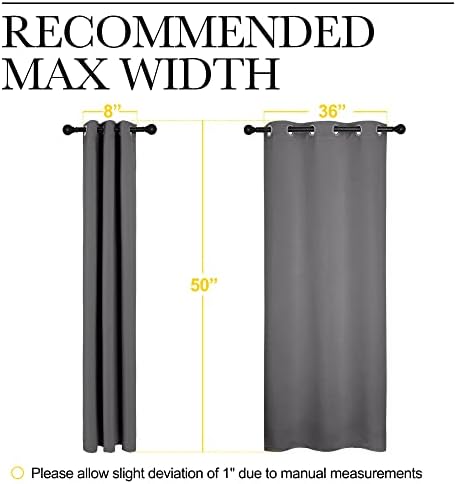 NICETOWN Bedroom Curtains Blackout Drapery Panels, Three Pass Microfiber - Image 7