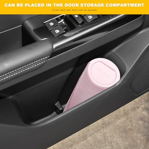 Car Trash Can Bin with Lid, Leakproof Portable Garbage Trash Bin Mini Cup - Image 6