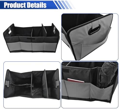 Car Trunk Organizer, 65L Collapsible Auto Storage Box - Image 3