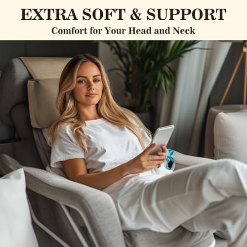 Recliner Headrest Pillow, Adjustable Comfort Neck & Head Support Pillow - Image 2