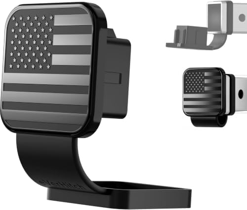 USA 2" American Flag Trailer Hitch Cover Plug by AutoAccessores