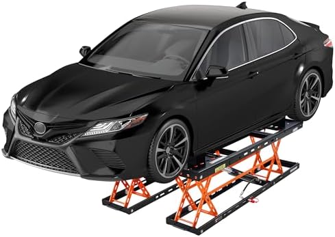 SPECRAFT Orange 5000LBS Portable Hydraulic Car Lift, Home Garage by SPECRAFT