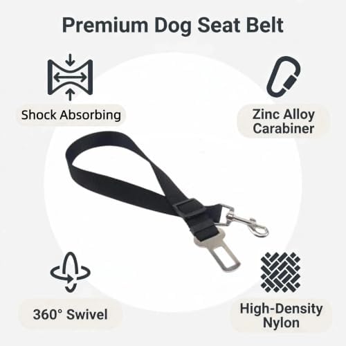 Dog Car Adjustable Seatbelts, 4 Pack Dog Seat Belt - Image 3