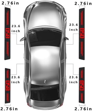 Door Sill Protectors for M-Serie M850i, Carbon Fiber Leather Front/Rear Door - Image 5