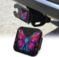 2 Inch Rose Pink Butterfly Trailer Hitch Cover Rubber Receiver Tube Plug Cap by Unknown