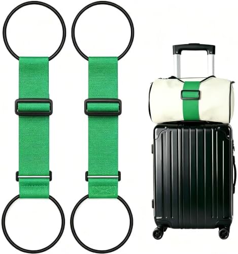 2Pack Adjustable Luggage Straps by VBWEOIJewelry
