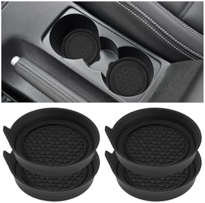 HZEL 4PCS 2.75 Inch PVC Car Cup Holder Coasters by Unknown
