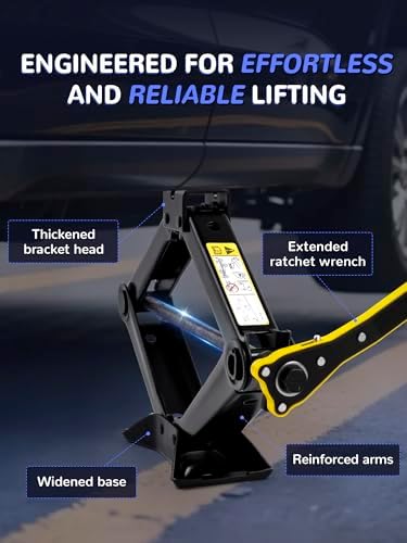 Spare Tire Jack Tool Kit w/ Labor-Saving Ratchet Wrench - Image 4
