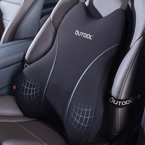 Patented Lumbar Support Pillow for Car, Truck Accessories Travel Essentials by QUTOOL