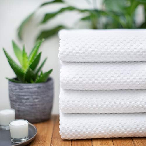 COTTON CRAFT Euro Spa Waffle Weave Bath Towels - Image 4
