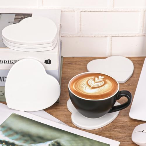40 Pack 4.25 Inch Heart Sublimation Ceramic Tiles - Image 4