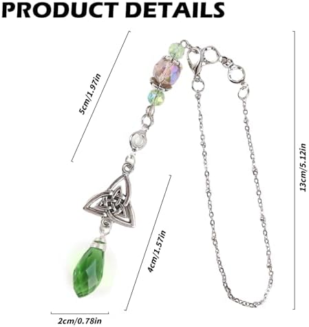 Celtic Knot Irish Green Crystal Rearview Mirror Charm Suncatcher - Image 6