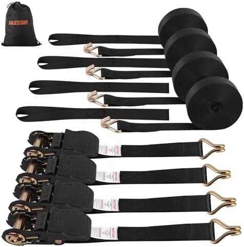 12FT Heavy Duty Ratchet Straps by Unknown
