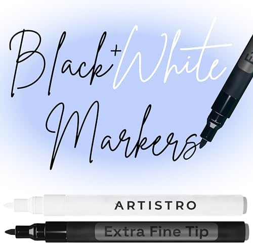 ARTISTRO Black & White Acrylic Paint Markers by ARTISTRO