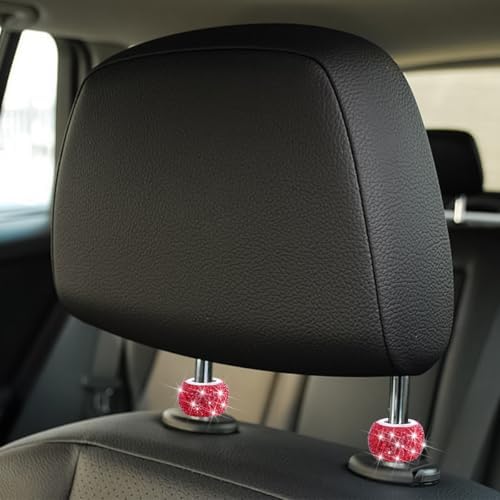 4PCS Bling Car Headrest Collars, Crystal Rhinestone Vehicle Head Rest Collars - Image 4