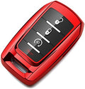 Compatible with Dodge Ram Key Fob Cover 1500 2500 3500 Red Car Accessories by ZSPDACC