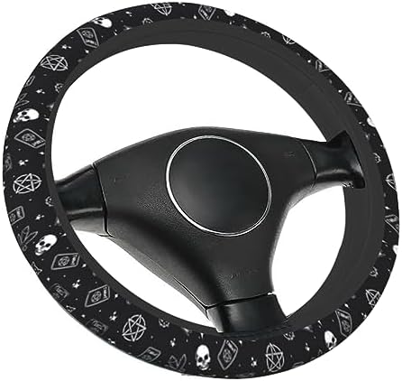 Gothic Skull Cat Steering Wheel Cover - Image 6