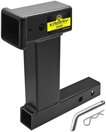 KAIRAY Trailer Receiver Hitch Riser Extender Adapter 10" Drop/Riser, 7500lbs by KAIRAY