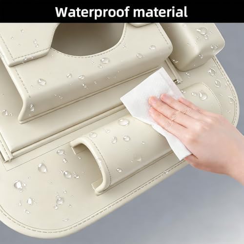 2 Pack Universal Premium Leather Foldable Car Backseat Organizer - Image 6